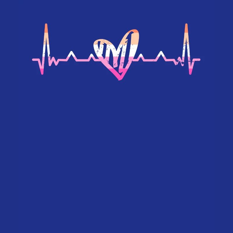 Lesbischer Herzschlag Herzfrequenz Lesbian Pride