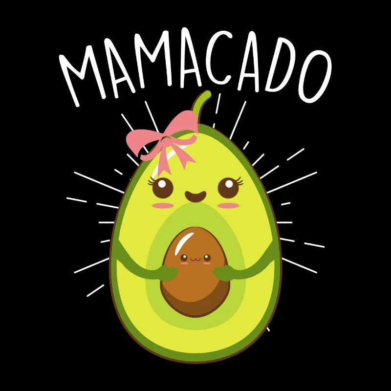 Vegane werdende Mama Avocado Spruch Mamacado