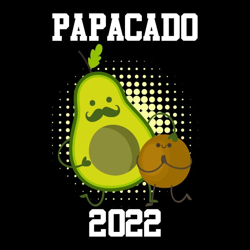 Vater Papa Papacado Spruch Avocado werdender Papa
