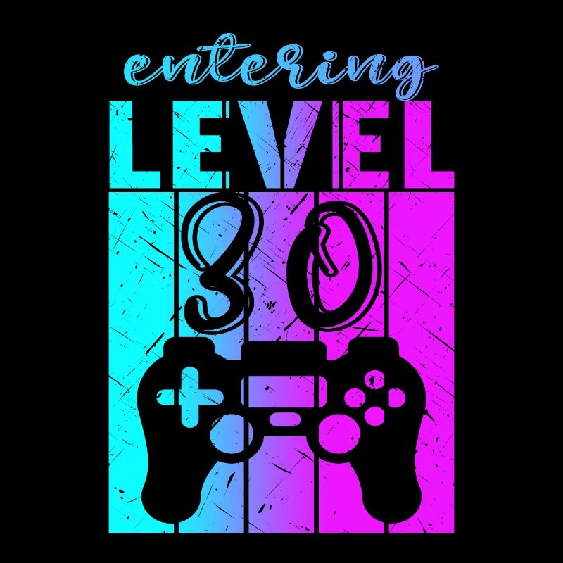 Level 30 Gaming Controller 30th Birthday