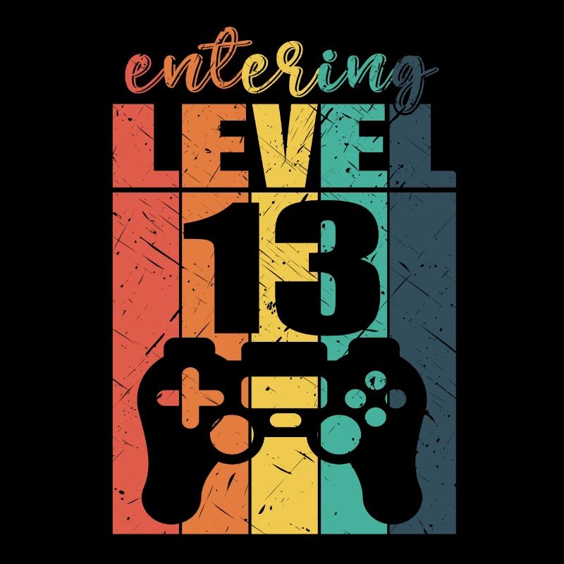 Level 13 Gaming Controller 13th Birthday