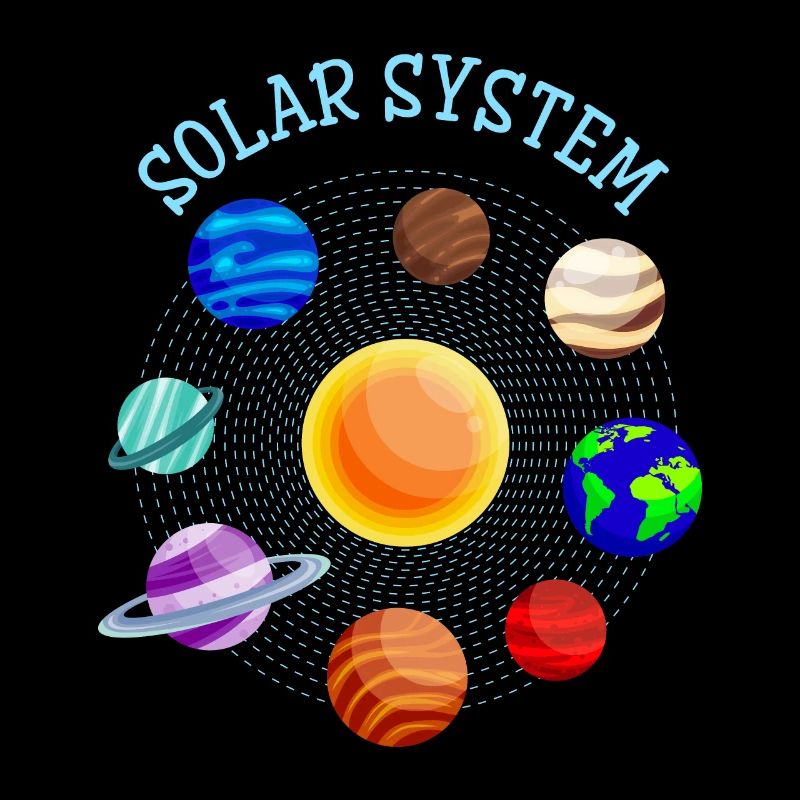 Planets Solar System Sun Earth Mars Astronaut