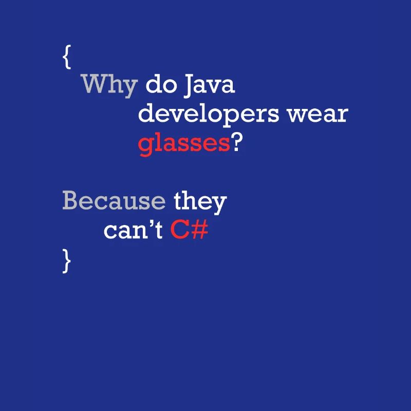 C# Programmer Joke Coder C Sharp