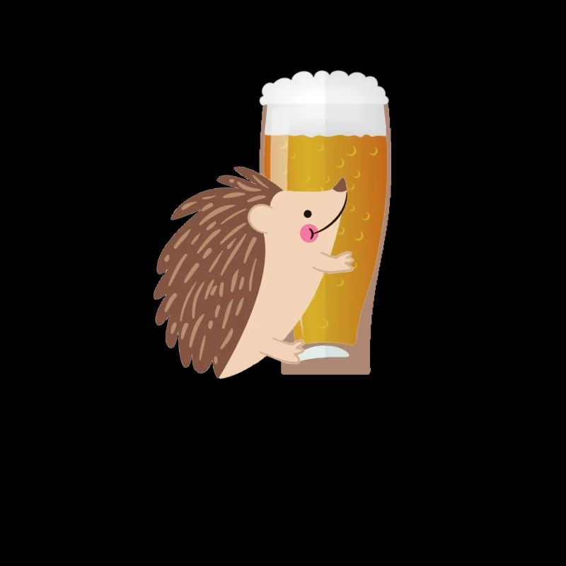 Beer gift with hedgehog