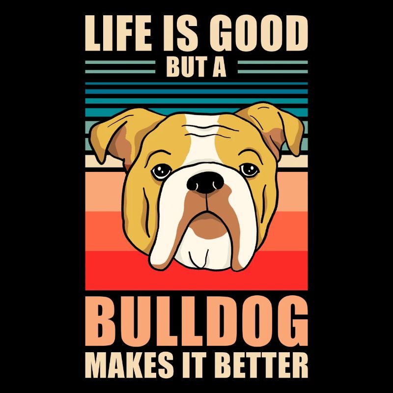 Bulldog Retro Gift
