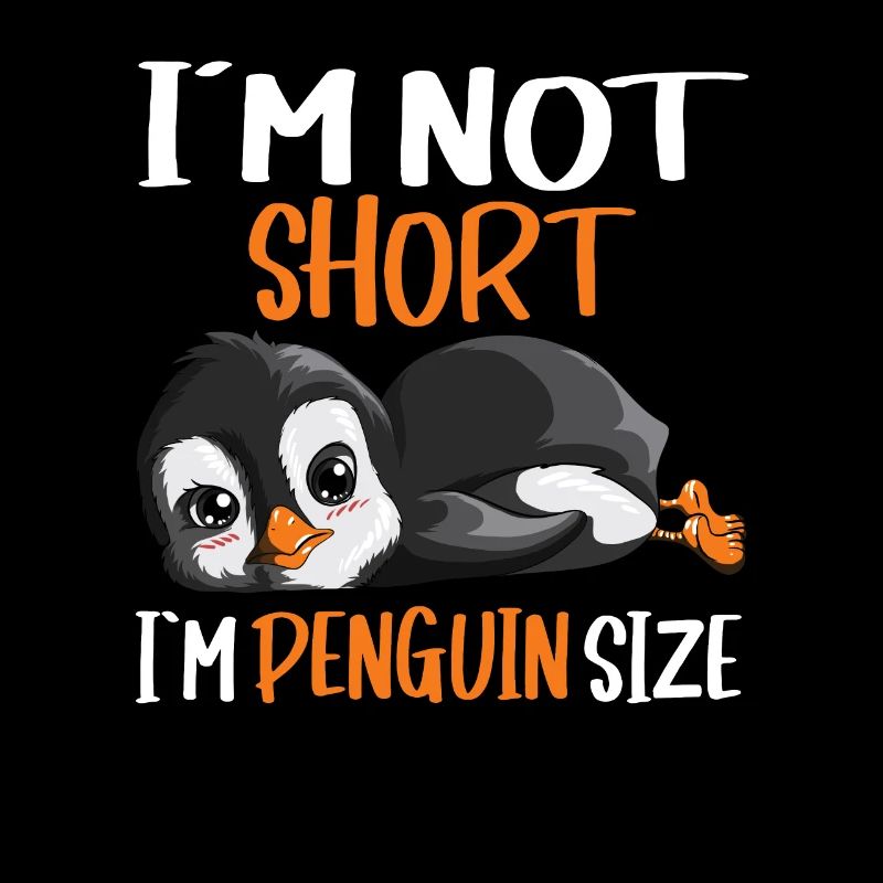 Pinguin Design mit Spruch Witzig Meeresbewohner