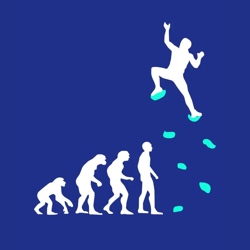 Klettern Evolution Klettergriffe Kletterwand