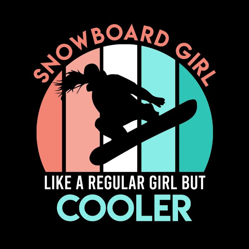 Donne Snowboard dicendo Snowboard Ragazza Boarder