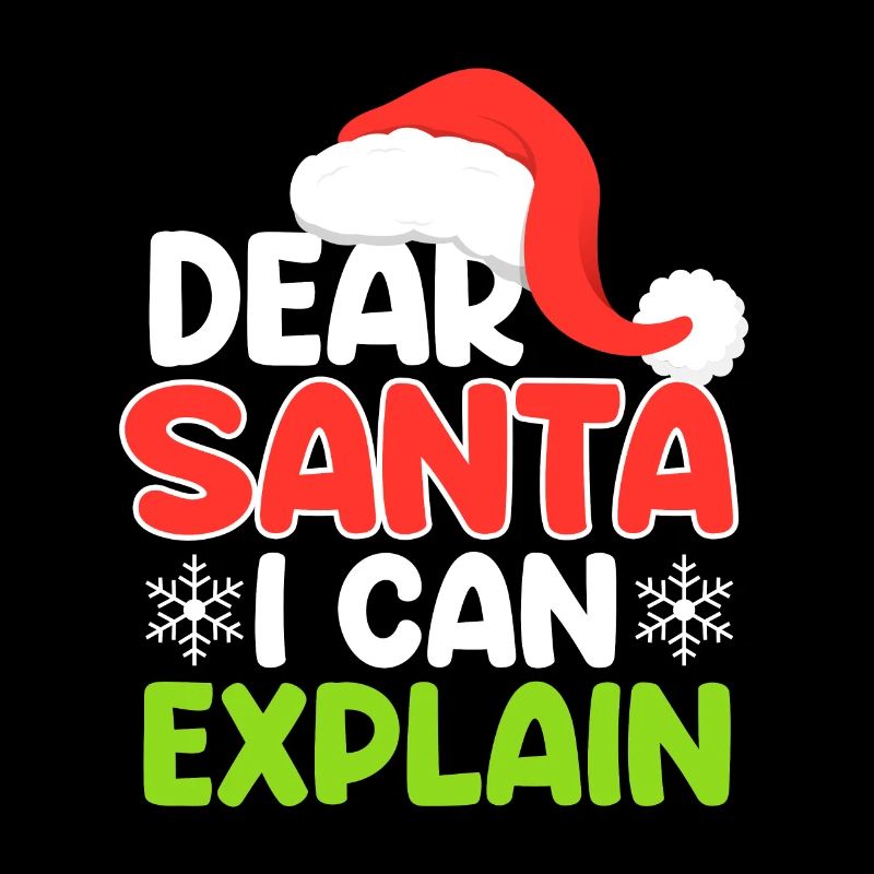 Lustiges Weihnachtsgeschenk Nikolaus Dear Santa