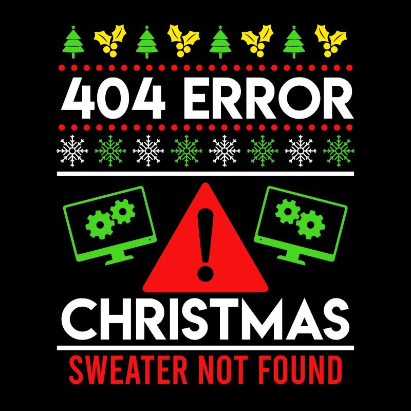 Anti Noël Ugly Christmas 404 Error