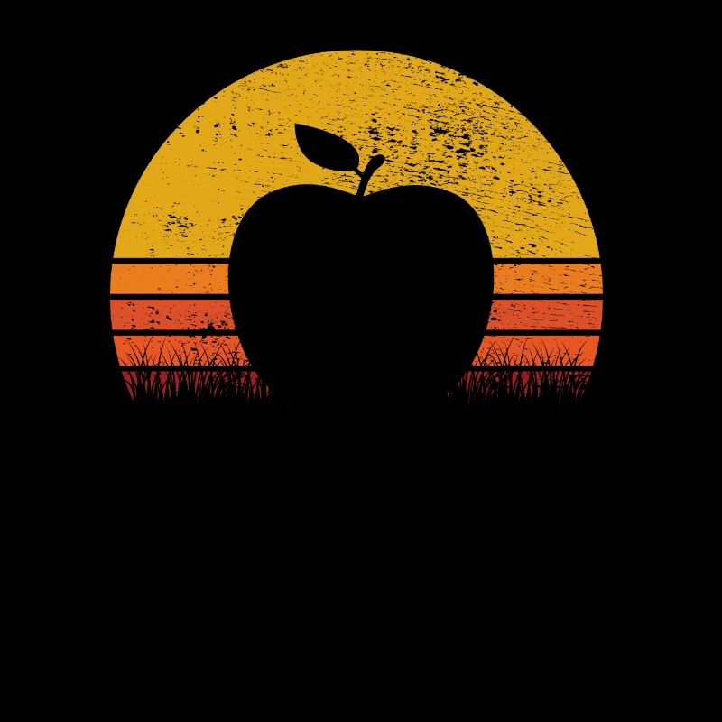 Apple Healthy Fruit Fruit Vegan Retro Gift