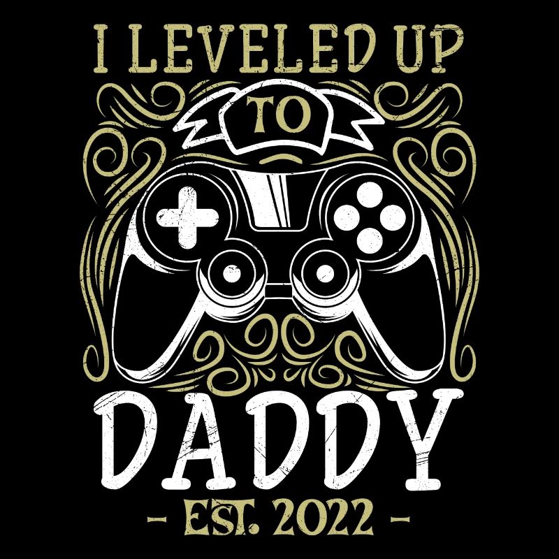 Gaming Vater werdender Papa 2022 Leveld up