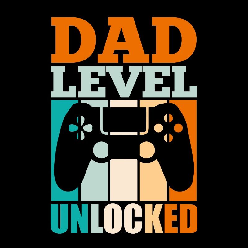 Dad Level unlocked werdender Papa 2022 Gaming