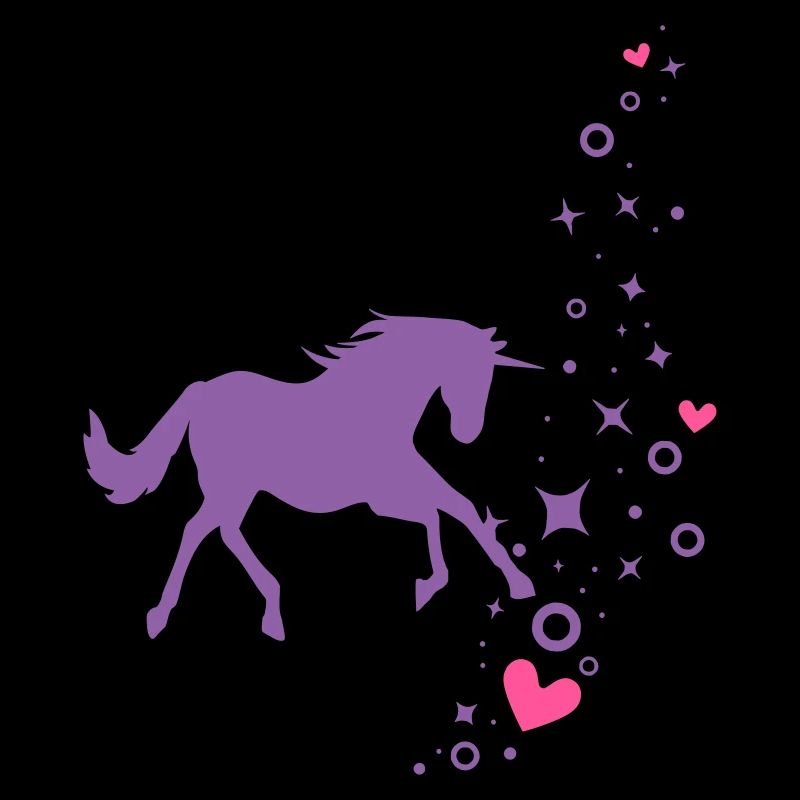 Einhorn mit Glitzer