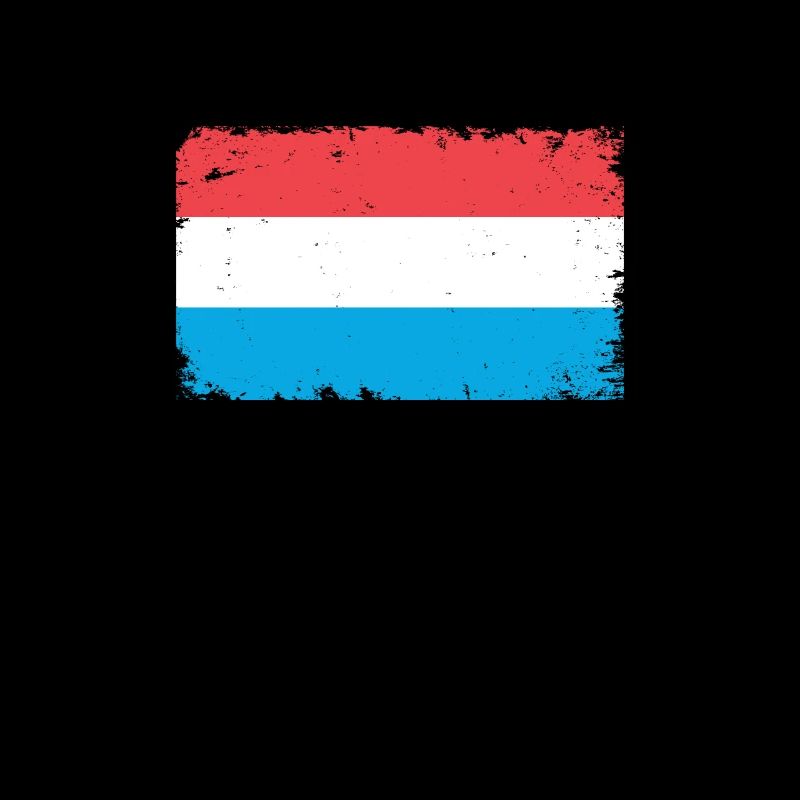 Luxembourg Heartbeat Flag Vintage Luxembourg