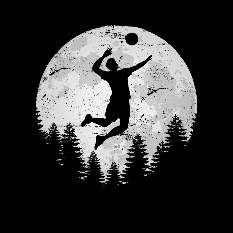 Volleyball Full Moon Servir Schmetterball