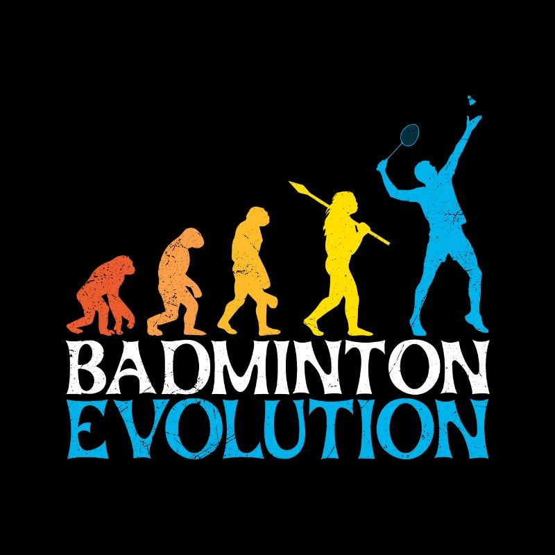 Badminton Evolution Monkey Badminton Player