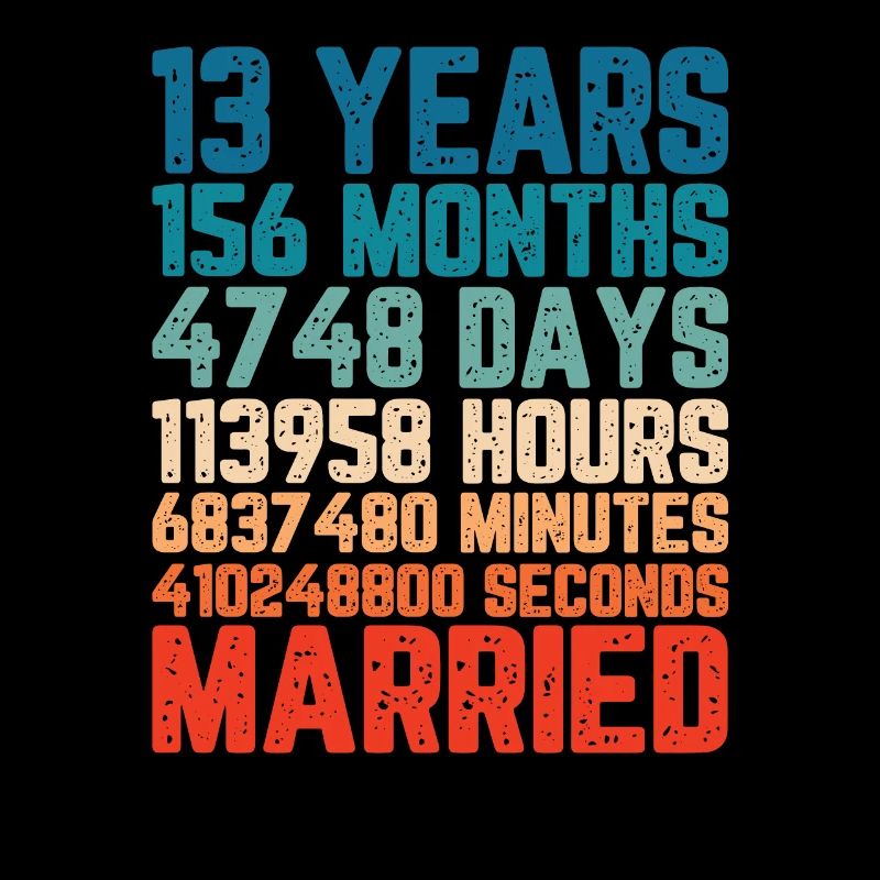13 years married Wedding Marriage Saying Gift
