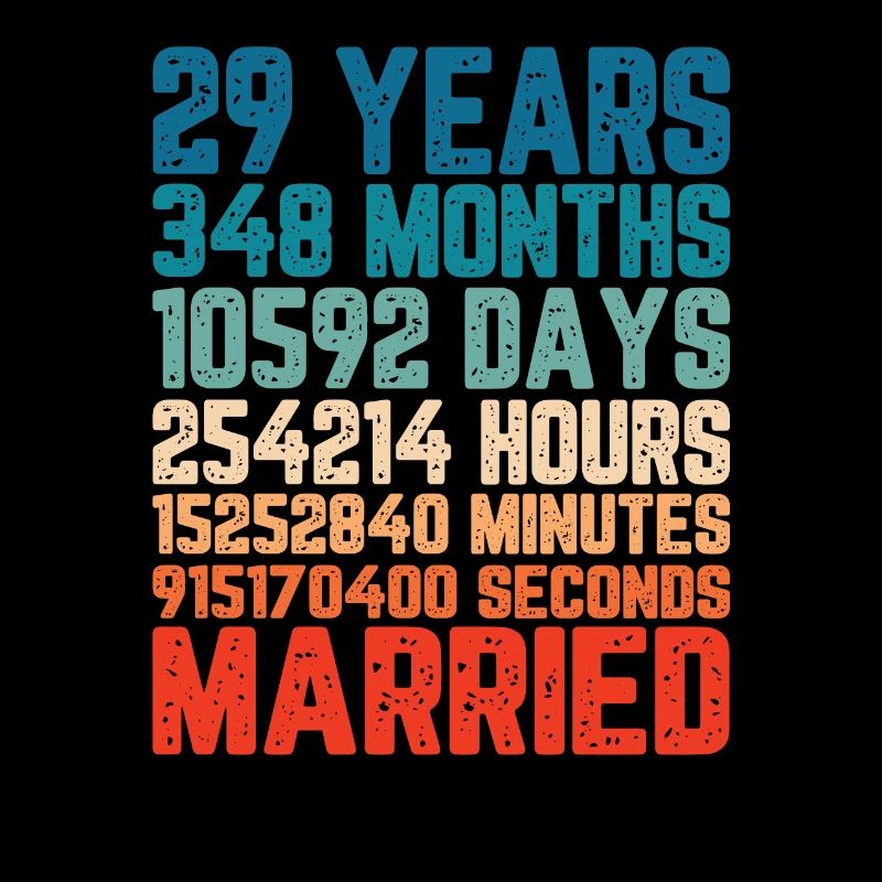 29 years married Wedding Marriage Saying Gift