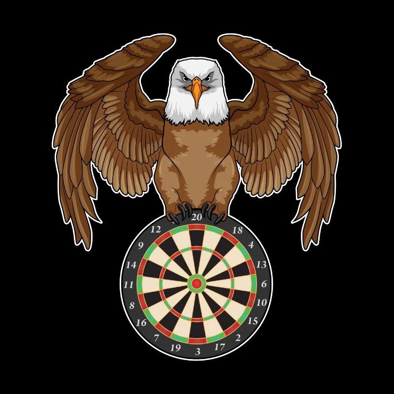 Hibou aux fléchettes avec fléchettes