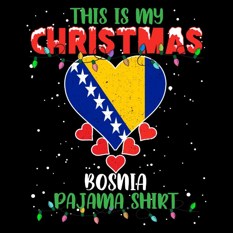 C’est mon pyjama de Noël drapeau de Bosnie