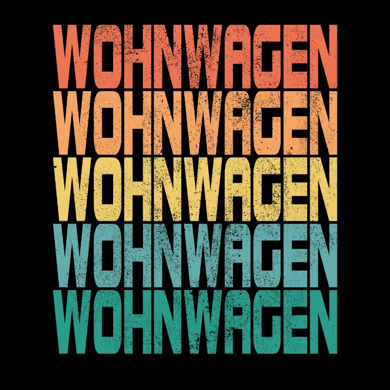 Camping Wohnwagen Camper Spruch Retro Geschenk