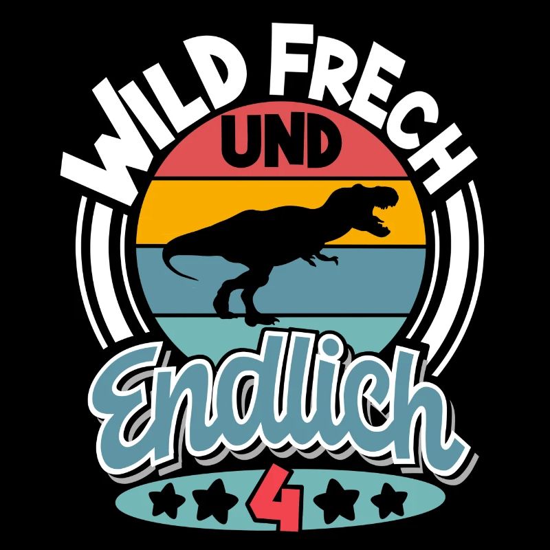 Dinosaurier 4. Geburtstag Kinder T-Rex