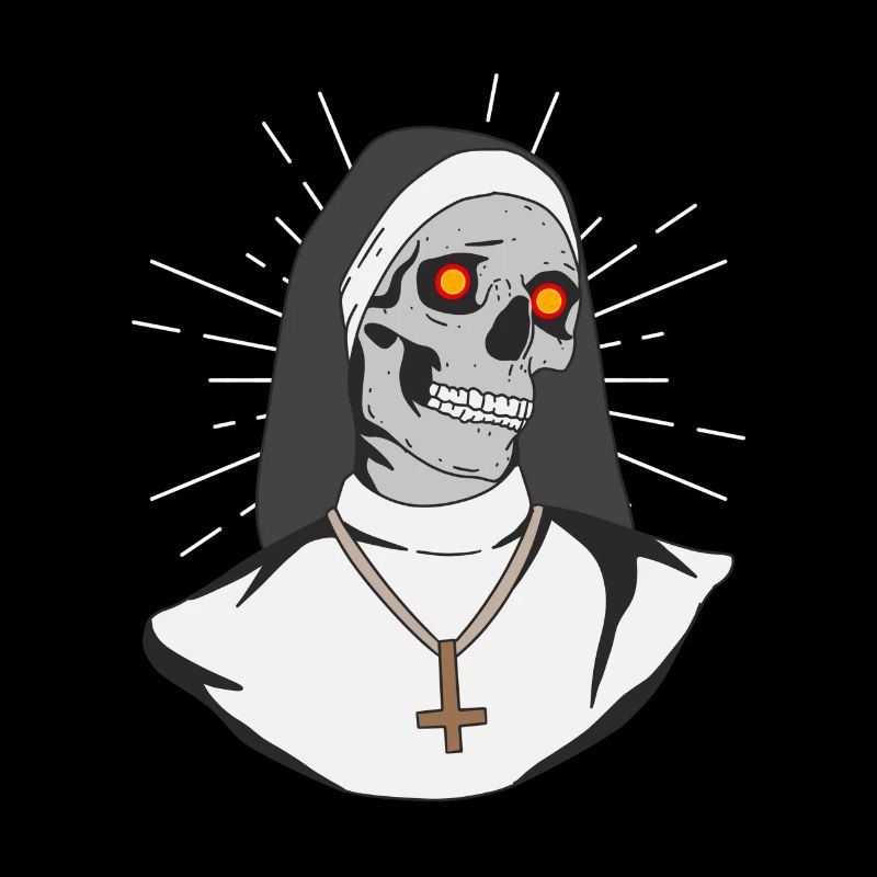 Satan Nun Antéchrist Crâne Satan