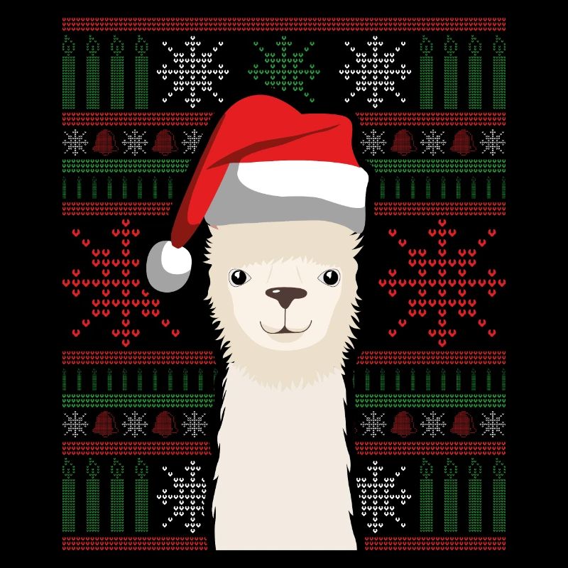 Lama de Noël laid