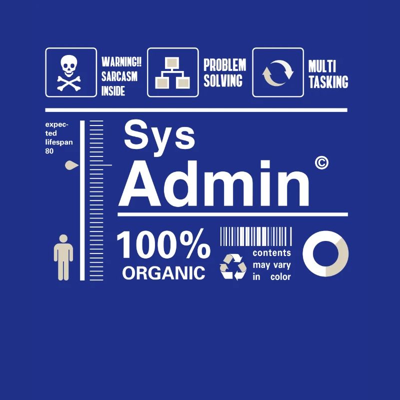 sys admin Inhalt Ironie Humor Computer Nerd pc cor