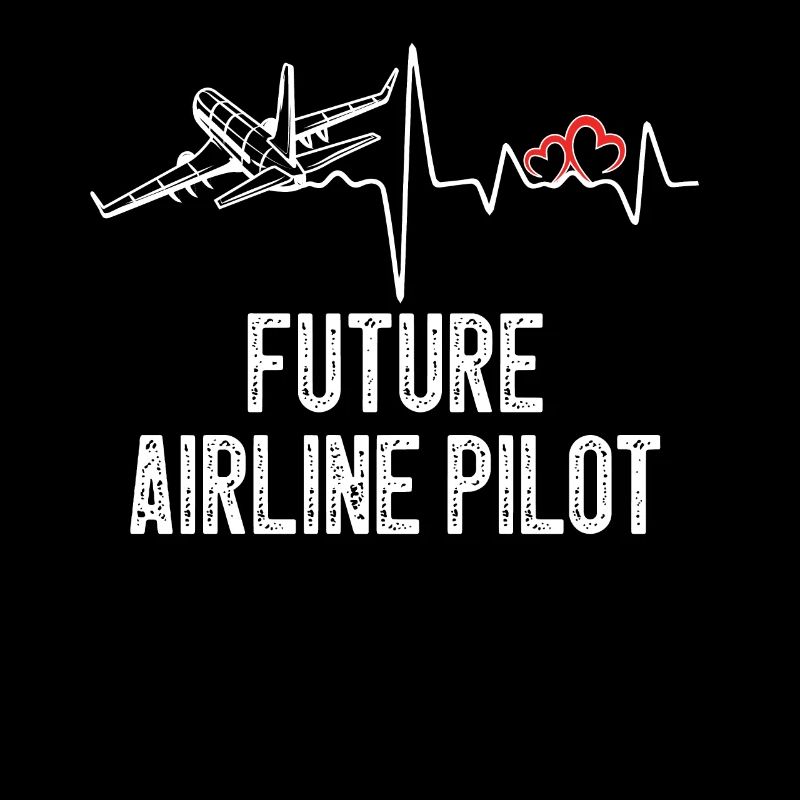 Future Airline Pilot Heartbeat Airplane