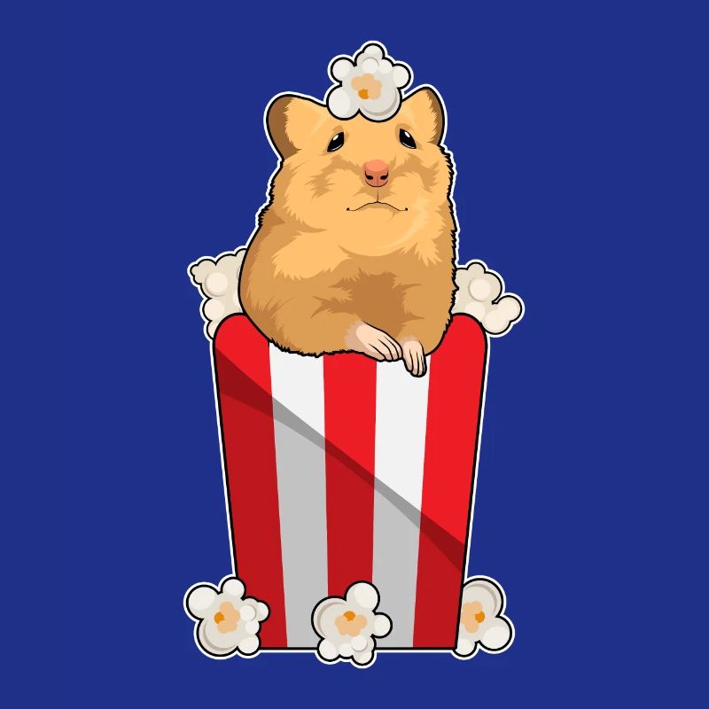 Hamster au pop-corn