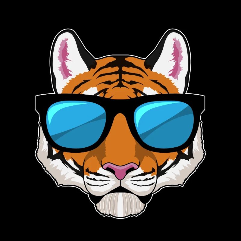 Tiger con occhiali da sole