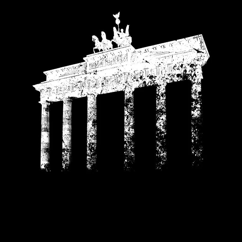 Berlin Brandenburger Tor Vintage Skyline Berliner