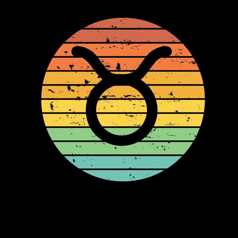 Stier Taurus Sternzeichen Horoskop Retro Geschenk