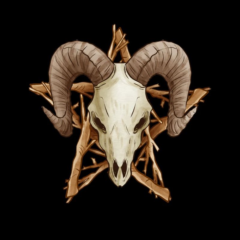 Sheep's head Pentagram Drudenfuß