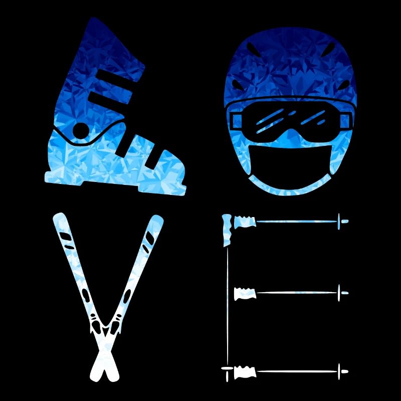 LOVE - SKI - blue Snow Edition ***