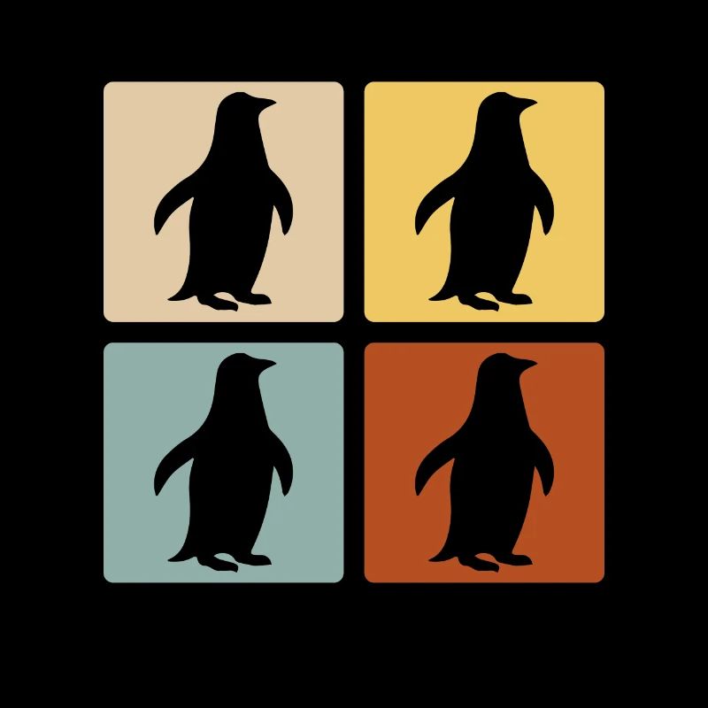 Pingouins rétro