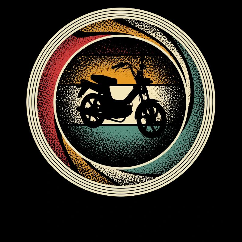 Mofa Mofafahrer Retro Vintage