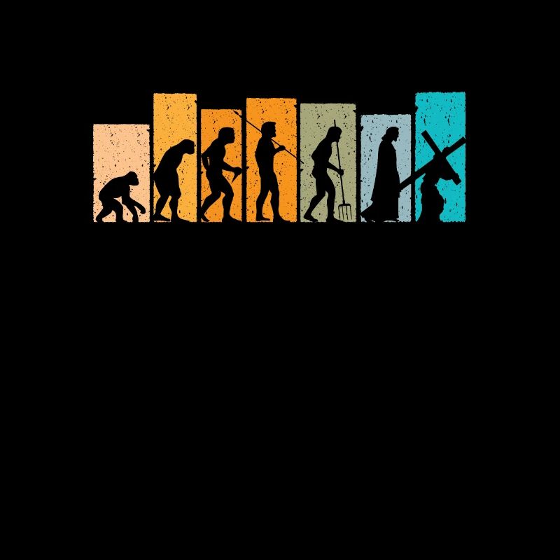 Evolution Retro jesus jesus christus christus gott