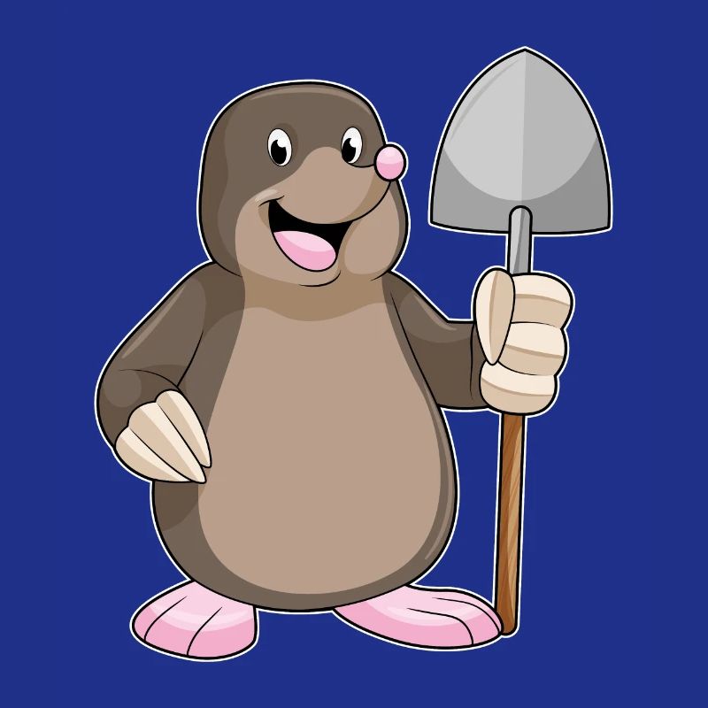 Mole Miner Shovel Mining