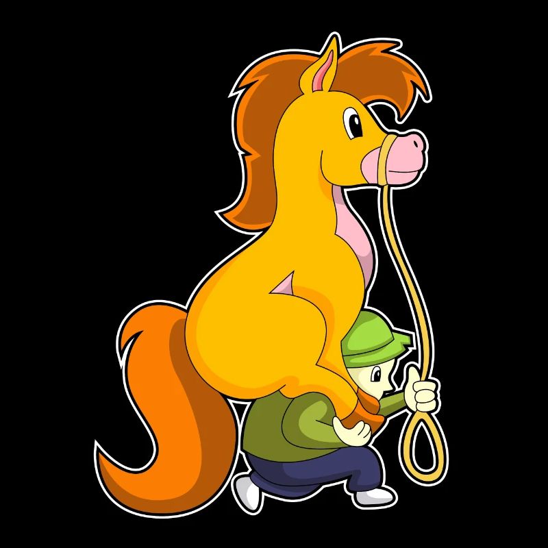 Pferd mit Junge