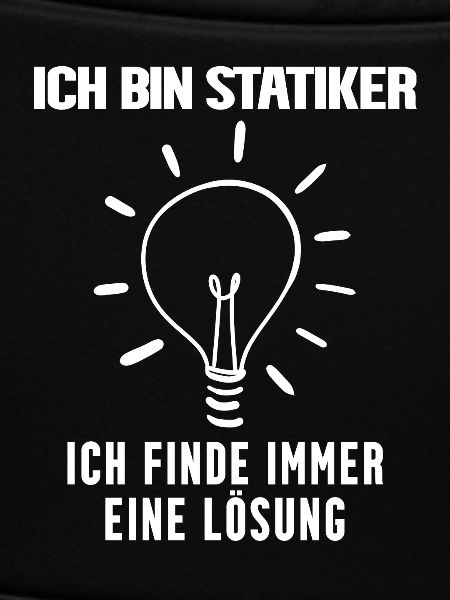Statiker lustiger Spruch