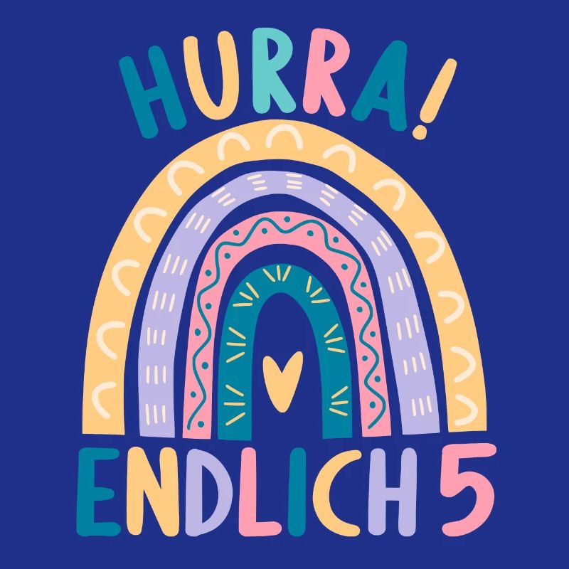 5 Jahre Geburtstagskind Regenbogen 5. Geburtstag
