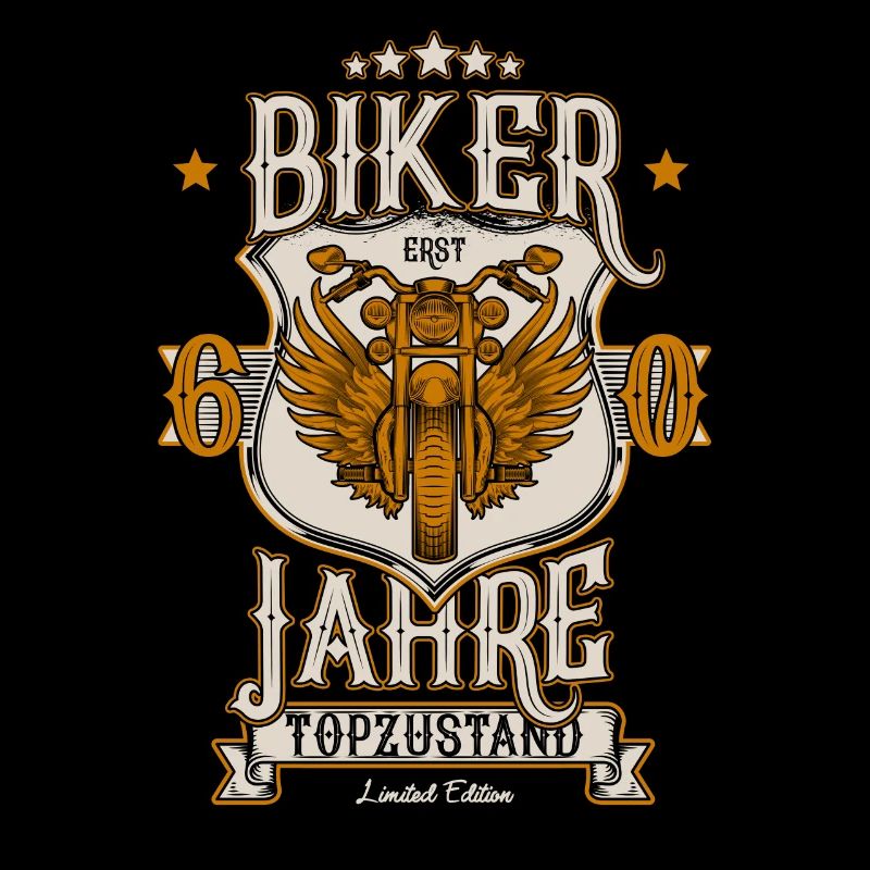 60. Geburtstag Mann Geschenk lustig Biker Motorrad