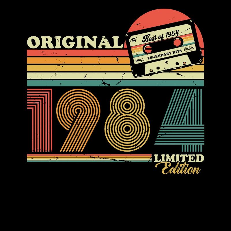 Cadeau d’anniversaire rétro vintage original de 1984