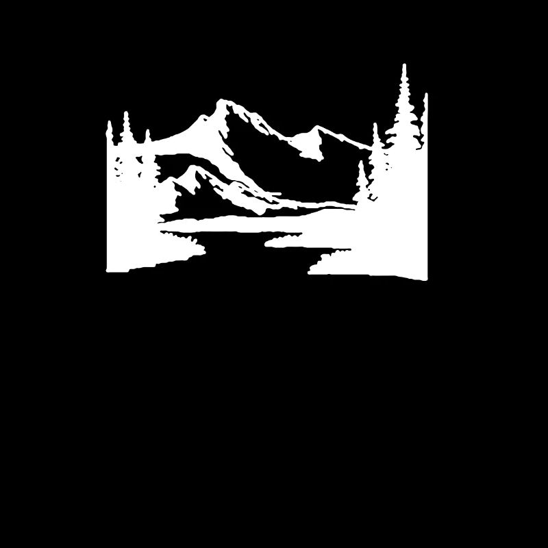 Landschaft mit Bergen und Bäumen