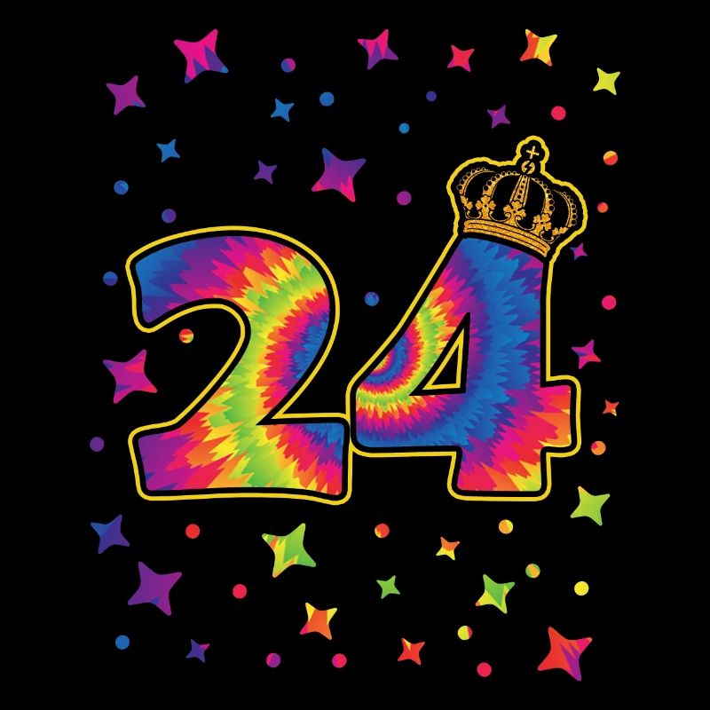 Tie-dye 24. Geburtstagsfeier 24 Jahre Alter