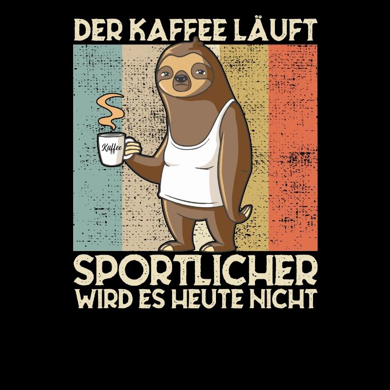 Der Kaffee läuft - Lustiges Morgenmuffel Shirt