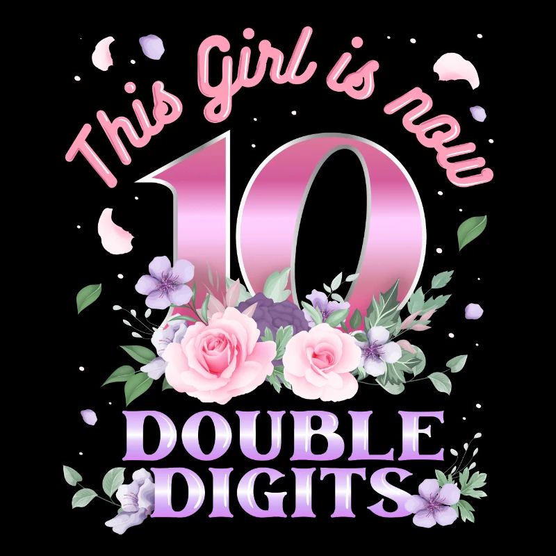 Cette fille est maintenant 10 à deux chiffres 10.